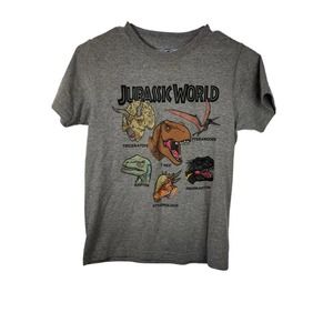 Boys Medium Shirt Jurassic‎ World Gray